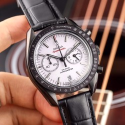 Omega - SpeedMaster MoonWatch Chronograph 44MM CER/LE White JHF V2 A7750 9300