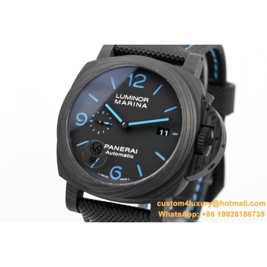 PANERAI-PAM1661 Luminor. Carbotech Auto 44mm FC/NY Black Dial VSF P9010