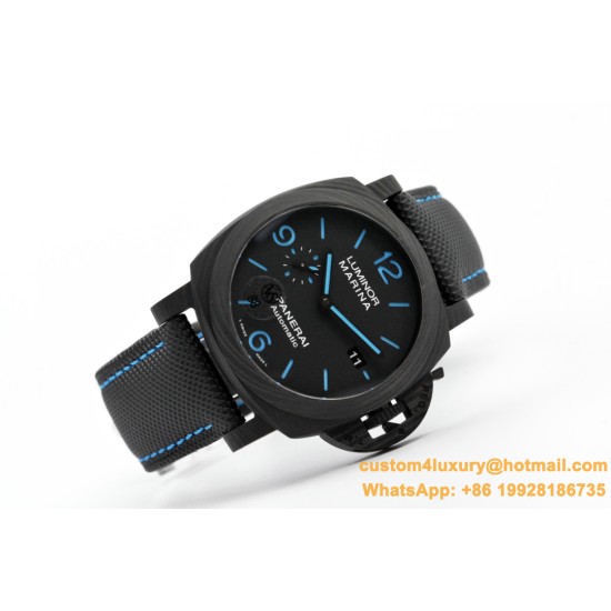 PANERAI-PAM1661 Luminor. Carbotech Auto 44mm FC/NY Black Dial VSF P9010
