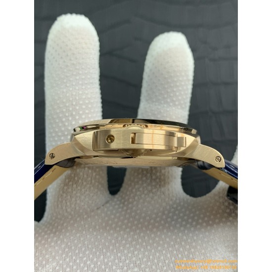 PANERAI-PAM1112 Lum. Marina 44mm YG/LE Blue Dial VSF P9010