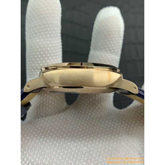 PANERAI-PAM1112 Lum. Marina 44mm YG/LE Blue Dial VSF P9010
