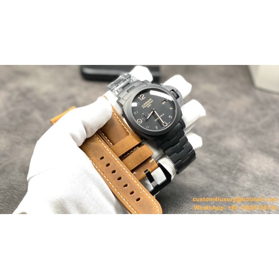PANERAI-Luminor PAM438 GMT 44MM Ceramic/Cer Black VSF P9001 Super Clone