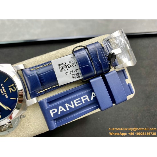 PANERAI - PAM1033 GMT 44MM SS/LE Blue VSF V2 P9011
