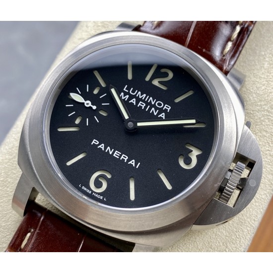 PANERAI - PAM177 Luminor 44mm Black Dial Titanium/LE HWF A6497