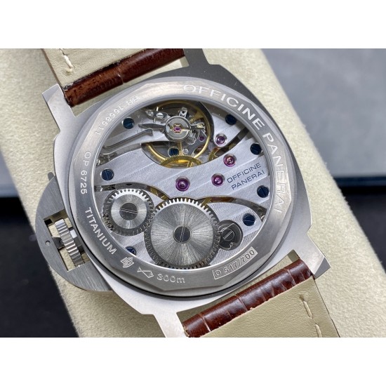 PANERAI - PAM177 Luminor 44mm Black Dial Titanium/LE HWF A6497