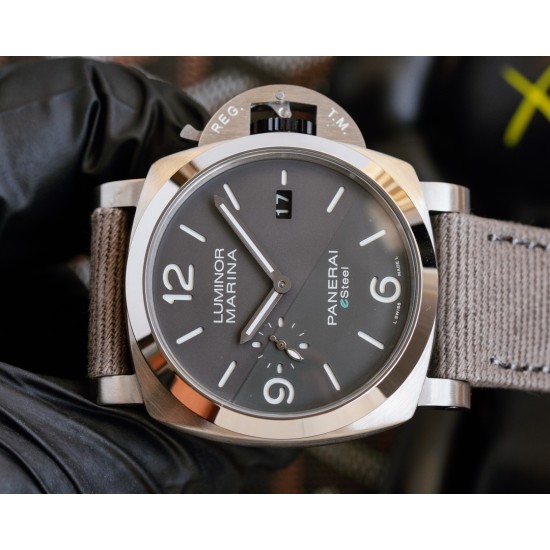 PANERAI - PAM1356 Luminor 44mm Grey Dial SS/NY V7F A9010