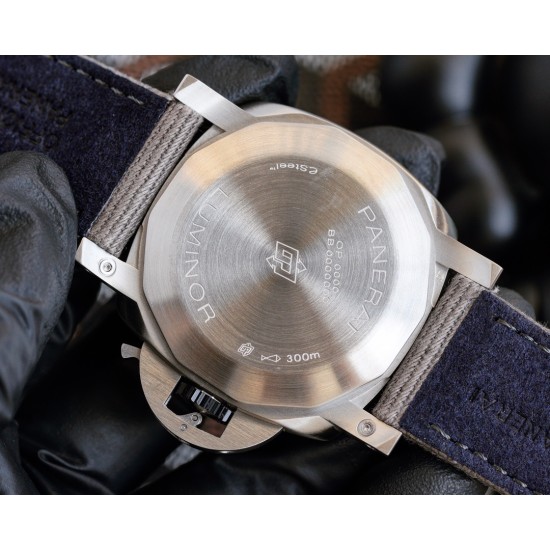 PANERAI - PAM1356 Luminor 44mm Grey Dial SS/NY V7F A9010