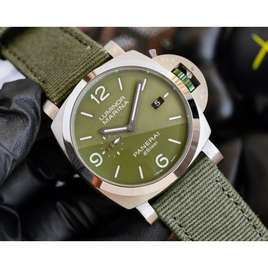 PANERAI - PAM1356 Luminor 44mm Green Dial SS/NY V7F A9010