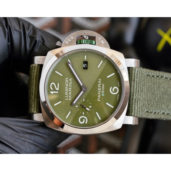 PANERAI - PAM1356 Luminor 44mm Green Dial SS/NY V7F A9010
