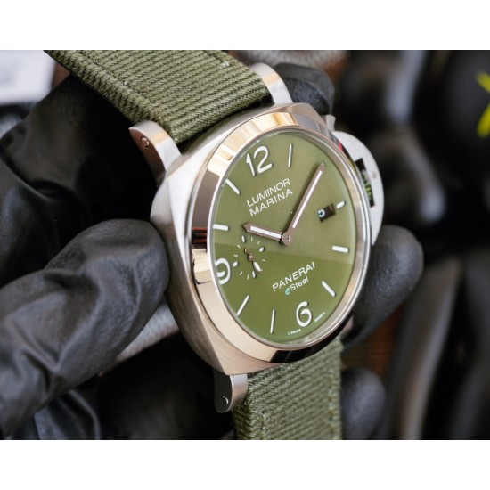 PANERAI - PAM1356 Luminor 44mm Green Dial SS/NY V7F A9010