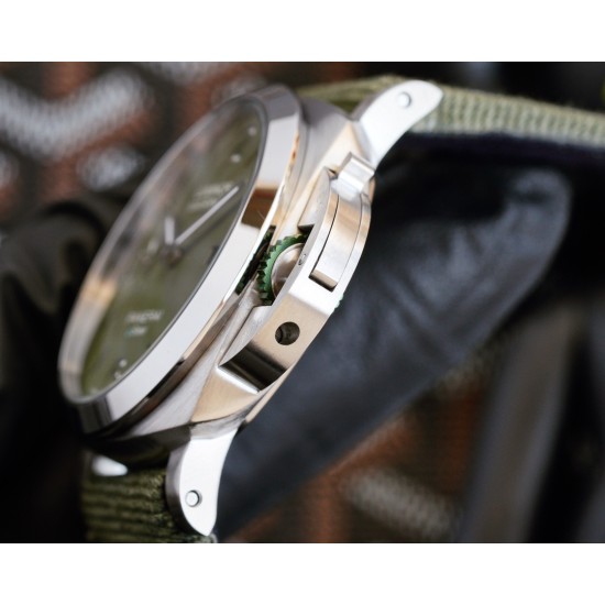 PANERAI - PAM1356 Luminor 44mm Green Dial SS/NY V7F A9010