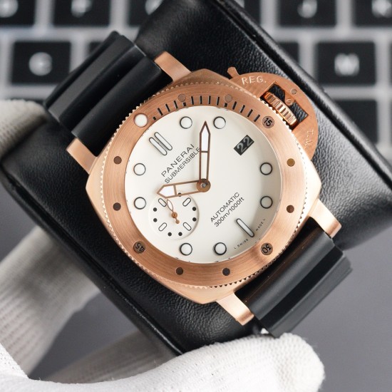 PANERAI - Submersible PAM2223 42mm RG/RU White Dial V7F P900