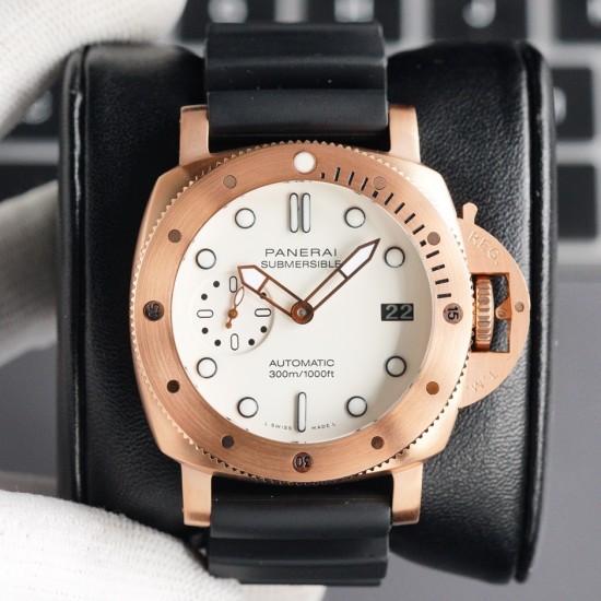 PANERAI - Submersible PAM2223 42mm RG/RU White Dial V7F P900