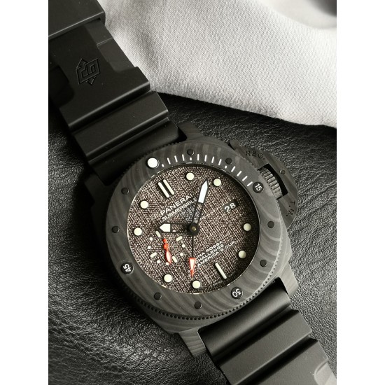 PANERAI - PAM1039 Submersible Luna Rossa GMT 47mm Carbon/RU VSF P9010 Super Clone
