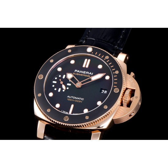 PANERAI - Submersible PAM974 42mm RG/LE Black Dial VSF OP XXXIV