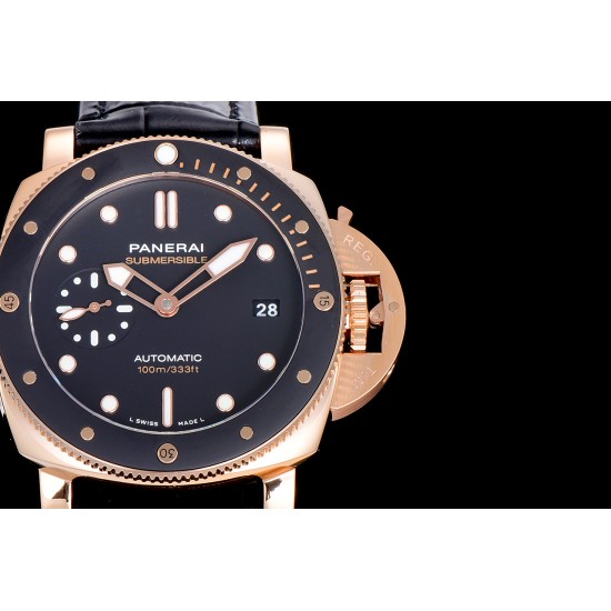 PANERAI - Submersible PAM974 42mm RG/LE Black Dial VSF OP XXXIV