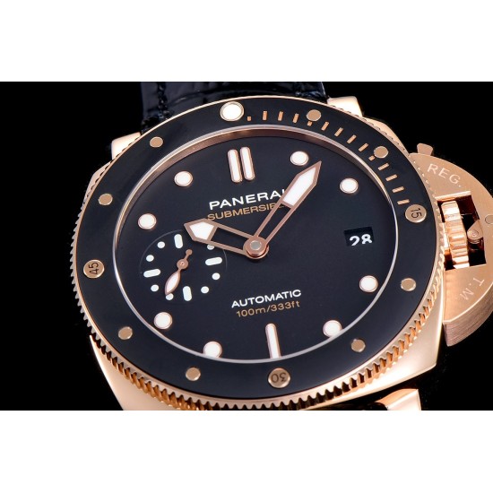 PANERAI - Submersible PAM974 42mm RG/LE Black Dial VSF OP XXXIV