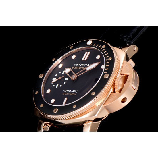 PANERAI - Submersible PAM974 42mm RG/LE Black Dial VSF OP XXXIV