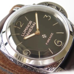 PANERAI - PAM972 Luminor Firenze RARE Anthracite 47mm Grey Dial SS/LE V9F A3000