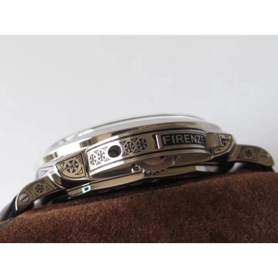 PANERAI - PAM972 Luminor Firenze RARE Anthracite 47mm Grey Dial SS/LE V9F A3000