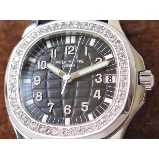Patek Philippe - Aquanaut Lady 5068 35.6mm SS/RU Black Dial PPF A324