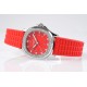 Patek Philippe - Aquanaut Lady 5067A Transparent Diamonds 35.6mm SS/RU Red Dial PPF Quartz