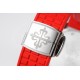 Patek Philippe - Aquanaut Lady 5067A Transparent Diamonds 35.6mm SS/RU Red Dial PPF Quartz