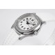Patek Philippe - Aquanaut Lady 5067A Transparent Diamonds 35.6mm SS/RU White Dial PPF Quartz