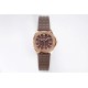 Patek Philippe - Aquanaut Lady 5067A Transparent Diamonds 35.6mm RG/RU Brown Dial PPF Quartz