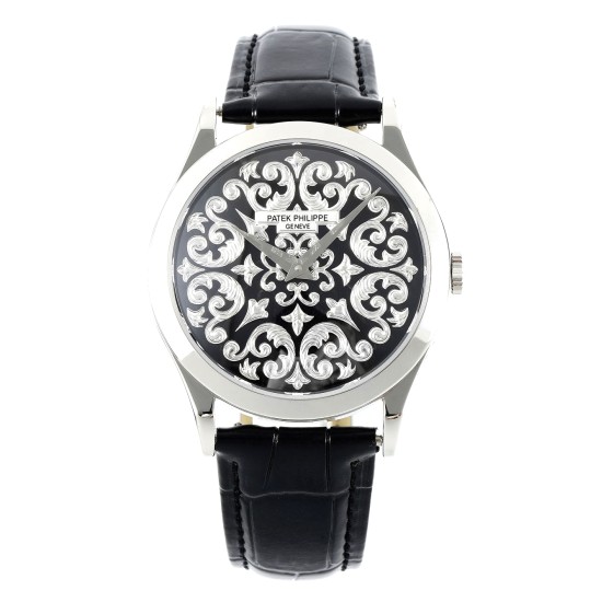 Patek Philippe - Calatrava 38.6mm SS/LE Black/Silver FLF A240(Micro Rotor)