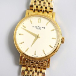 Patek Philippe - Calatrava 5120J 39mm YG/YG White Stk TWF Asia 21J Mod Cal.240