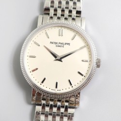 Patek Philippe - Calatrava 5120G 39mm SS/SS White Stk TWF Asia 21J Mod Cal.240