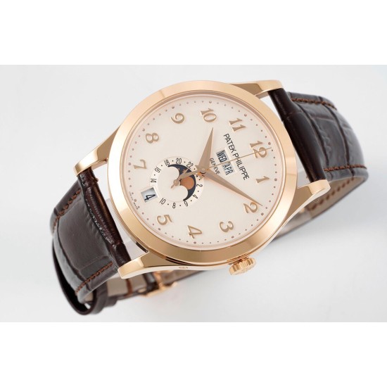 Patek Philippe - Annual Cal. Moonphase Ref.5396 38mm RG/LE Wht/Num ZF A324