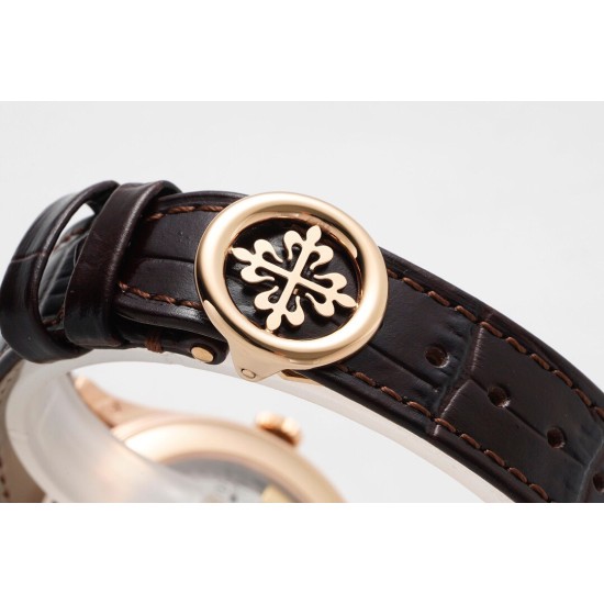 Patek Philippe - Annual Cal. Moonphase Ref.5396 38mm RG/LE Wht/Stk ZF A324