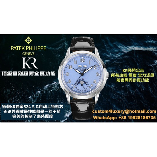 Patek Philippe - Annual Cal. Moonphase Ref.5320G-001 40mm SS/LE Blue/Num KRF A324