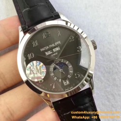 Patek Philippe - Annual Cal. Moonphase Ref.5396 38mm SS/LE Black/Num KMF A324
