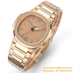 Patek Philippe - Nautilus 7118 35mm RG/RG Rose Gold Dial MSF A324