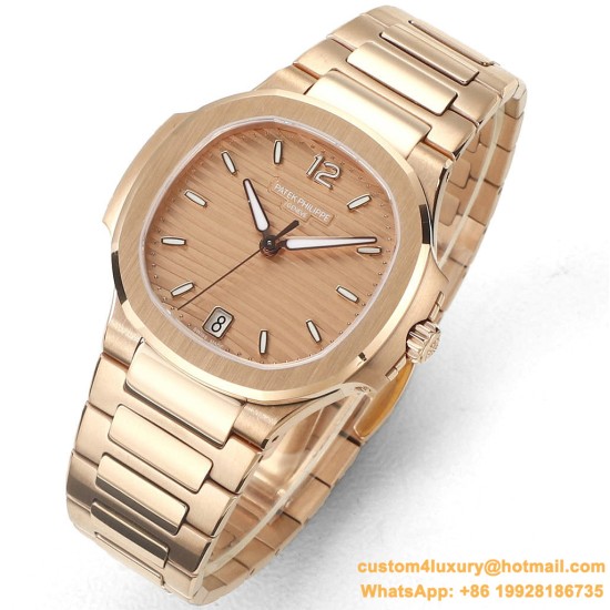 Patek Philippe - Nautilus 7118 35mm RG/RG Rose Gold Dial MSF A324