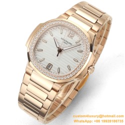Patek Philippe - Nautilus 7118 35mm Dia RG/RG White Dial MSF A324