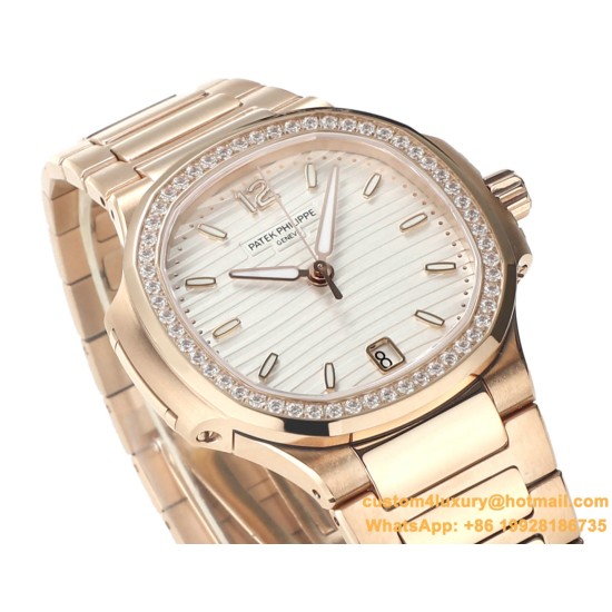 Patek Philippe - Nautilus 7118 35mm Dia RG/RG White Dial MSF A324