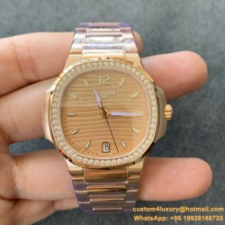 Patek Philippe - Nautilus 7118 35mm Dia RG/RG Rose Gold Dial MSF A324