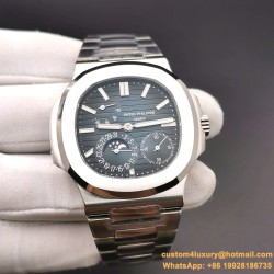 Patek Philippe - Nautilus 40mm 5712 SS/SS Blue/Stk PPF A240 Super Clone