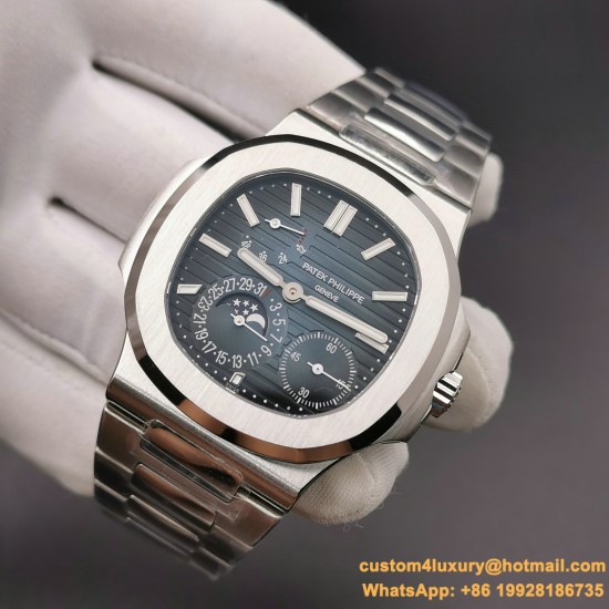 Patek Philippe - Nautilus 40mm 5712 SS/SS Blue/Stk PPF A240 Super Clone
