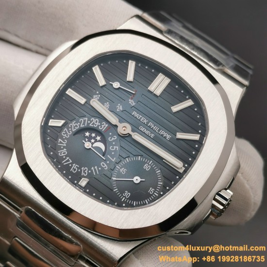 Patek Philippe - Nautilus 40mm 5712 SS/SS Blue/Stk PPF A240 Super Clone