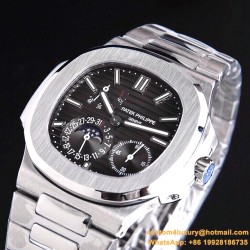 Patek Philippe - Nautilus 40mm 5712 SS/SS Black/Stk GRF A240