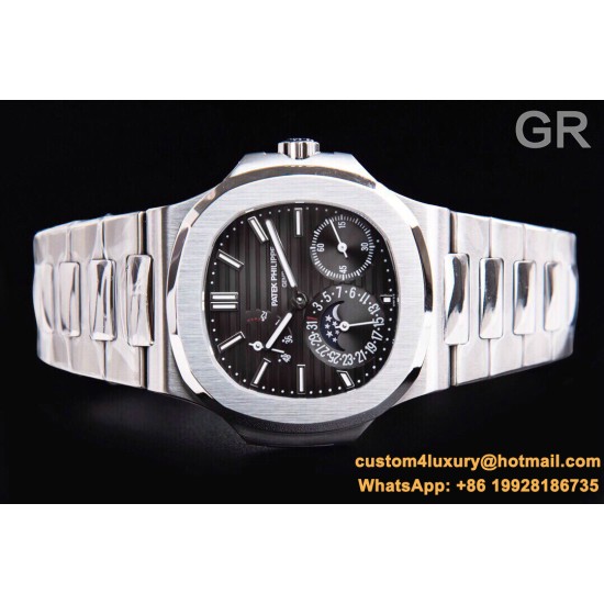 Patek Philippe - Nautilus 40mm 5712 SS/SS Black/Stk GRF A240