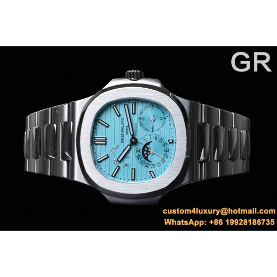 Patek Philippe - Nautilus 40mm 5712 SS/SS Ice Blue/Stk GRF A240