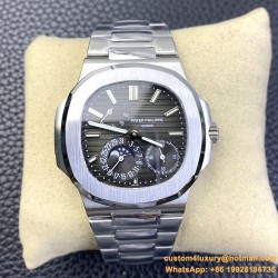 Patek Philippe - Nautilus 40mm 5712 SS/SS Black/Stk GRF A240