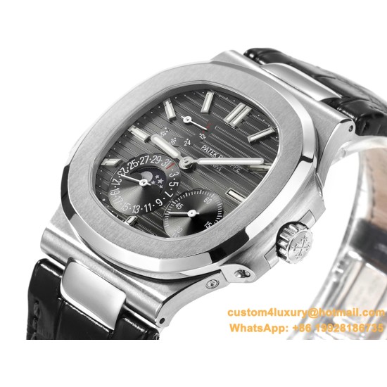 Patek Philippe - Nautilus 40mm 5712 SS/LE Black/Stk GRF A240