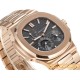 Patek Philippe - Nautilus 40mm 5712 RG/RG Black/Stk GRF A240